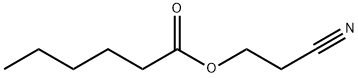 2-cyanoethyl hexanoate 结构式