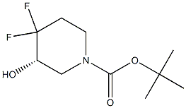 tert-butyl (S)-4,4-difluoro-3-hydroxypiperidine-1-carboxylate Structure