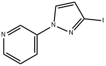 3-(3-iodo-1H-pyrazol-1-yl)pyridine,1621525-07-2,结构式