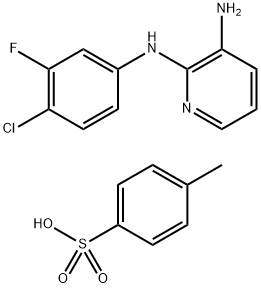 N2-(4-chloro-3-fluorophenyl)pyridine-2,3-diamine 4-methylbenzenesulfonate Structure