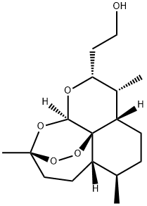 2-((3R,5aS,6R,8aS,9R,10R,12aR)-3,6,9-trimethyldecahydro-12H-3,12-epoxy[1,2]dioxepino[4,3-i]isochromen-10-yl)ethan-1-ol,162250-35-3,结构式