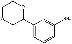 6-(1,4-dioxan-2-yl)pyridin-2-amine, 1622834-12-1, 结构式