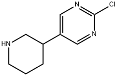 2-Chloro-5-(piperidin-3-yl)pyrimidine Structure
