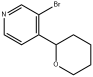 3-BROMO-4-(2-TETRAHYDROPYRANYL)PYRIDINE Structure