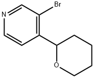 3-BROMO-4-(2-TETRAHYDROPYRANYL)PYRIDINE, 1622834-68-7, 结构式