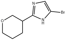 4-Bromo-2-(oxan-3-yl)-1H-imidazole 结构式