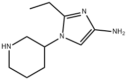 1-(Piperidin-3-yl)-2-ethylimidazol-4-amine 结构式