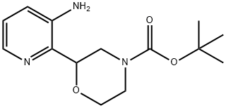 N-Boc-2-(3-Amino-2-pyridinyl)morpholine Struktur