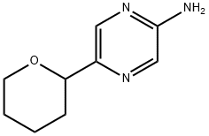 5-(tetrahydro-2H-pyran-2-yl)pyrazin-2-amine Struktur