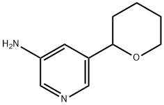 5-(tetrahydro-2H-pyran-2-yl)pyridin-3-amine Structure