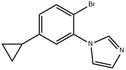 1-(2-bromo-5-cyclopropylphenyl)-1H-imidazole Struktur