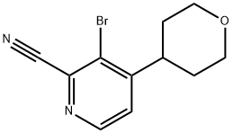 1622839-39-7 3-Bromo-4-(oxan-4-yl)-2-pyridinecarbonitrile