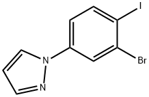 2-Iodo-5-(1H-pyrazol-1-yl)bromobenzene|