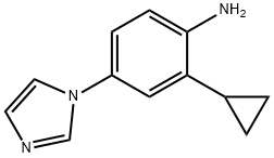 2-Cyclopropyl-4-(1H-imidazol-1-yl)aniline Struktur