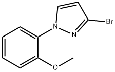 3-Bromo-1-(2-methoxyphenyl)pyrazole 结构式