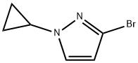 3-bromo-1-cyclopropyl-1H-pyrazole Structure