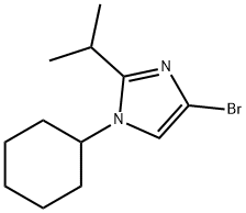 4-Bromo-1-cyclohexyl-2-(iso-propyl)imidazole Struktur