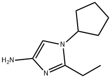 1-Cyclopentyl-2-ethylimidazol-4-amine 结构式