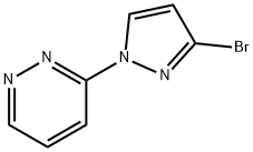 3-BROMO-1-(PYRIDAZIN-3-YL)-1H-PYRAZOLE Struktur