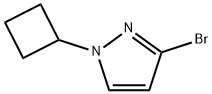 3-溴-1-环丁基1H吡唑 结构式