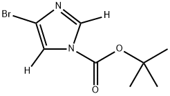 tert-butyl 4-bromo-1H-imidazole-1-carboxylate-2,5-d2 Struktur