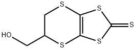 5-(hydroxymethyl)-5,6-dihydro[1,3]dithiolo[4,5-b][1,4]dithiine-2-thione 结构式