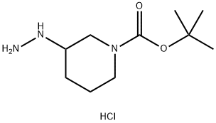 1-BOC-3-肼基哌啶盐酸盐, 1628179-35-0, 结构式