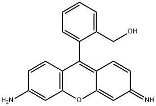 2-(6-Amino-3-imino-3H-xanthen-9-yl)benzenemethanol Structure