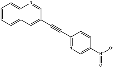 3-(5-Nitro-pyridin-2-ylethynyl)-quinoline Structure