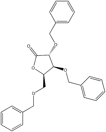2,3,5-Tri-O-benzyl-D-xylonic acid-1,4-lactone Structure