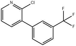 2-Chloro-3-(3-trifluoromethylphenyl)pyridine Structure
