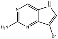 5H-Pyrrolo[3,2-d]pyrimidin-2-amine, 7-bromo- 结构式