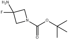 3-氨基-3-氟代氮杂环丁烷-1-羧酸叔丁酯, 1638765-35-1, 结构式