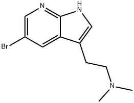 5-溴-N,N-二甲基-1H-吡咯并[2,3-B]吡啶-3-乙胺,1638768-00-9,结构式