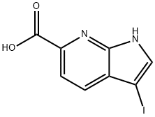 3-Iodo-1H-pyrrolo[2,3-b]pyridine-6-carboxylic acid|