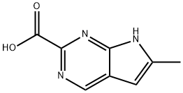 6-Methyl-7H-pyrrolo[2,3-d]pyrimidine-2-carboxylic acid Structure