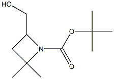 tert-butyl 4-(hydroxymethyl)-2,2-dimethylazetidine-1-carboxylate,1638771-34-2,结构式