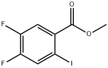 METHYL 4,5-DIFLUORO-2-IODOBENZOATE, 1640342-92-2, 结构式