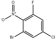 2-bromo-4-chloro-6-fluoronitrobenzene Structure