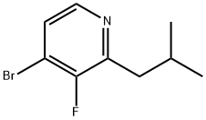4-Bromo-3-fluoro-2-(iso-butyl)pyridine Struktur