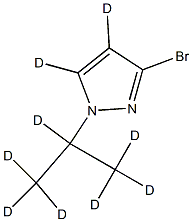 3-Bromo-1-(iso-propyl)pyrazole-d9 Structure