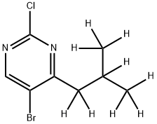 5-Bromo-2-chloro-4-(iso-butyl-d9)-pyrimidine Struktur