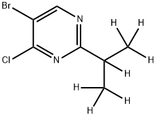 5-Bromo-4-chloro-2-(iso-propyl-d7)-pyrimidine Struktur