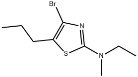 4-Bromo-5-(n-propyl)-2-(methylethylamino)thiazole Struktur