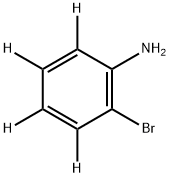 1-Amino-2-bromobenzene-3,4,5,6-d4 结构式