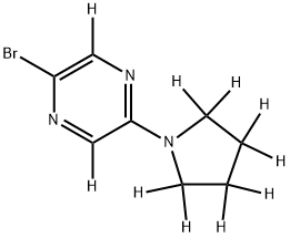1643575-76-1 2-Bromo-5-(pyrrolidino)pyrazine-d10