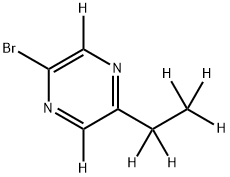 2-Bromo-5-ethylpyrazine-d7,1643575-96-5,结构式