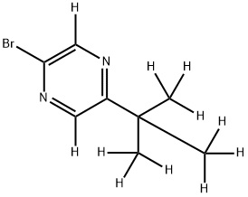 2-Bromo-5-(tert-butyl)pyrazine-d11 结构式