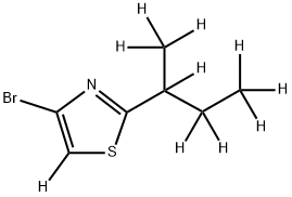 4-Bromo-2-(sec-butyl)thiazole-d10 Struktur
