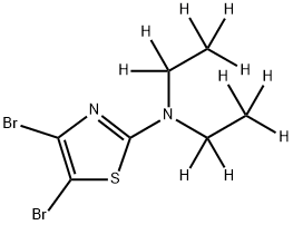 4,5-Dibromo-2-(diethylamino-d10)-thiazole Structure